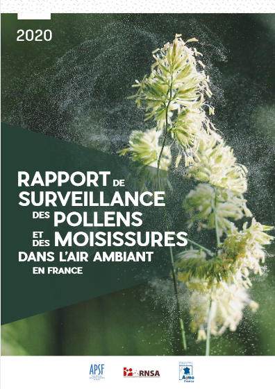 couverture du rapport pollens et moisissures 2020