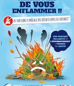 Affiche Brûlage des déchets verts - ADEME - 2014