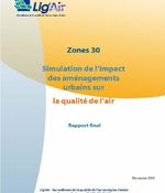 PPA : modélisation de la qualité de l'air en zone 30 - 2008