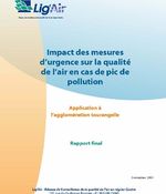 Impact des mesures d’urgence sur la qualité de l’air en cas de pic de pollution - Application à l’agglomération tourangelle