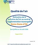 Qualité de l'air au nord de l'agglomération tourangelle, septembre 2006