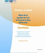 Evaluation de la qualité de l'air à Cormery en 2011